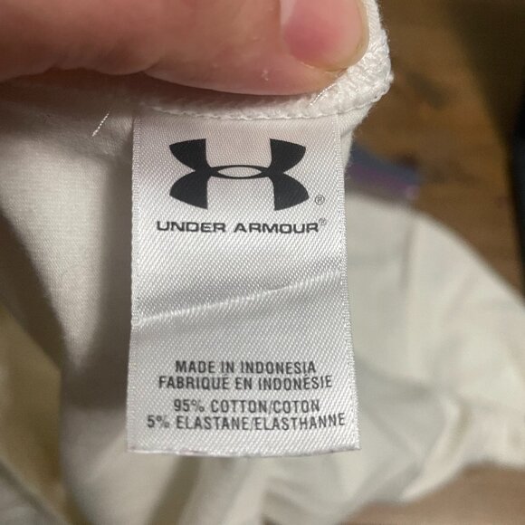 Under Armour Heatgear Short Sleeve T-shirt Cream White Women's Size Medium - Picture 7 of 8
